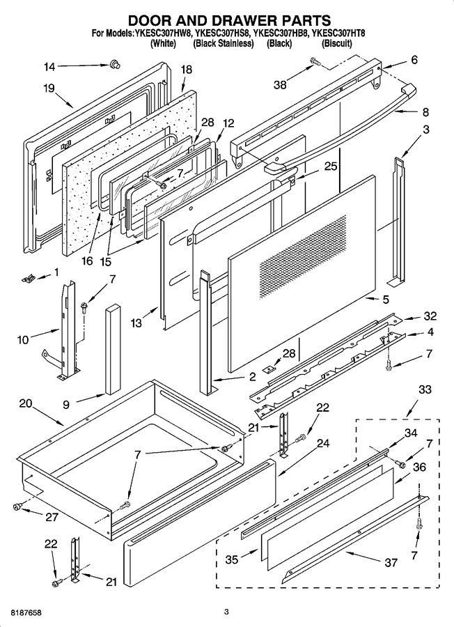 Diagram for YKESC307HW8