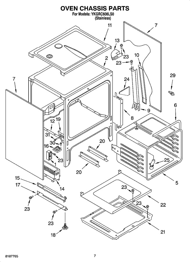 Diagram for YKGRC608LS0