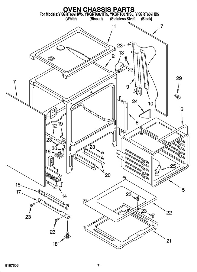 Diagram for YKGRT607HW5