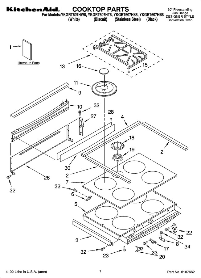 Diagram for YKGRT607HT8