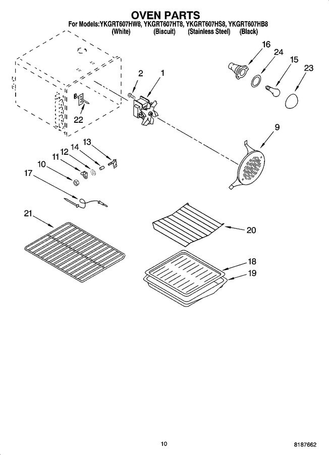 Diagram for YKGRT607HB8