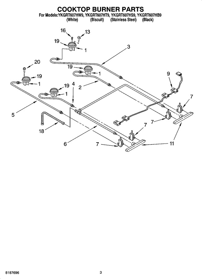 Diagram for YKGRT607HB9