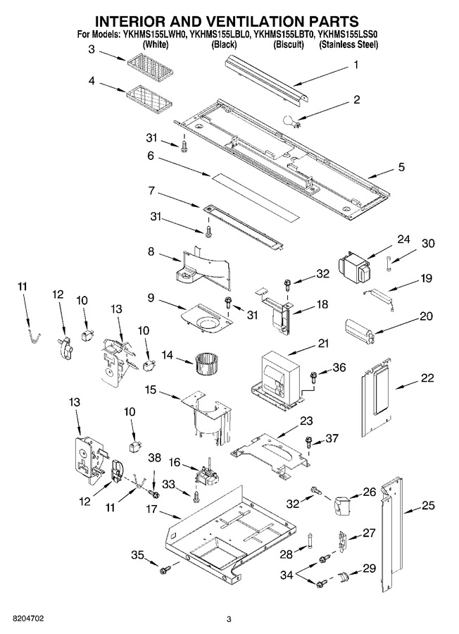 Diagram for YKHMS155LWH0