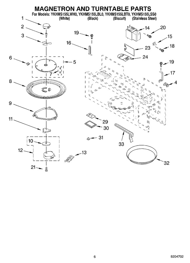 Diagram for YKHMS155LWH0