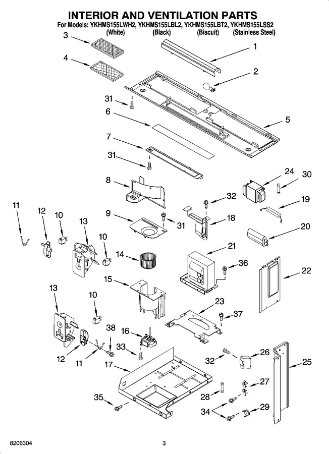 Diagram for YKHMS155LBL2