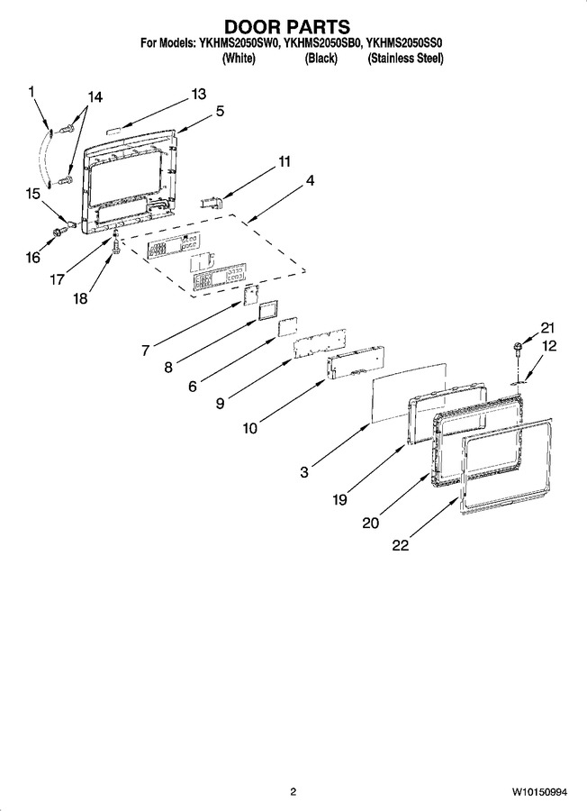 Diagram for YKHMS2050SW0