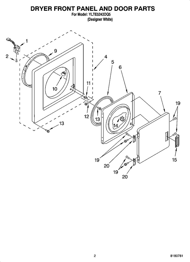 Diagram for YLTE5243DQ5