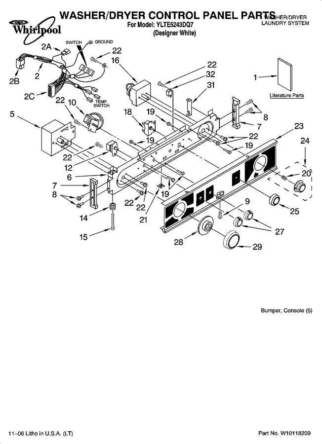 Diagram for YLTE5243DQ7