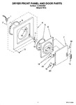 Diagram for 02 - Dryer Front Panel And Door Parts