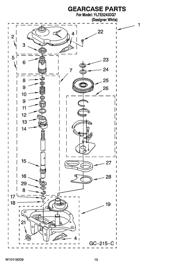 Diagram for YLTE5243DQ7