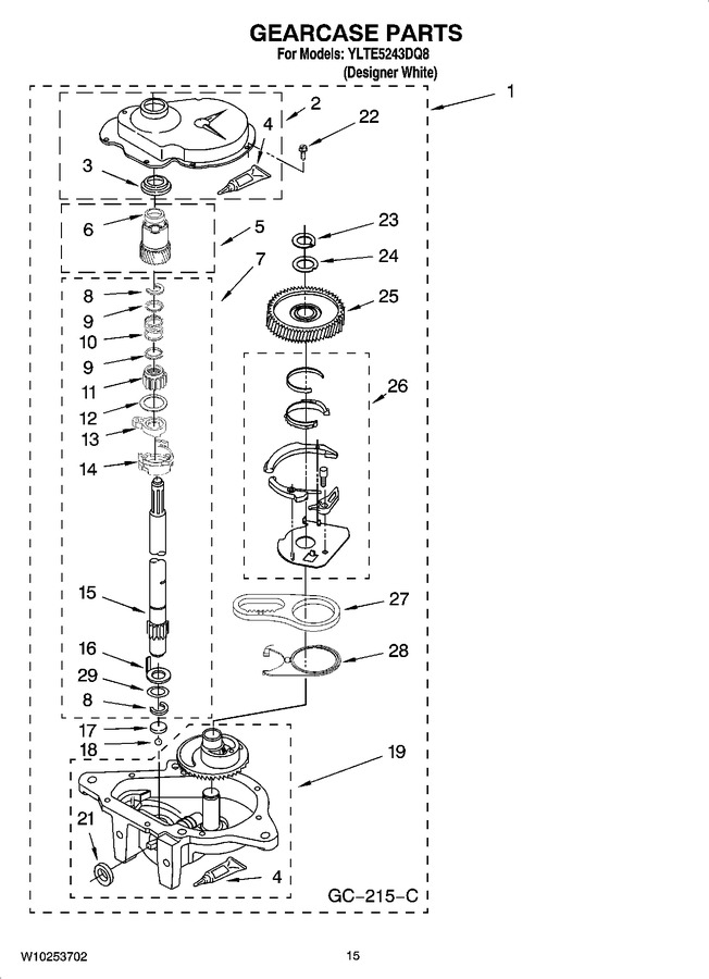 Diagram for YLTE5243DQ8