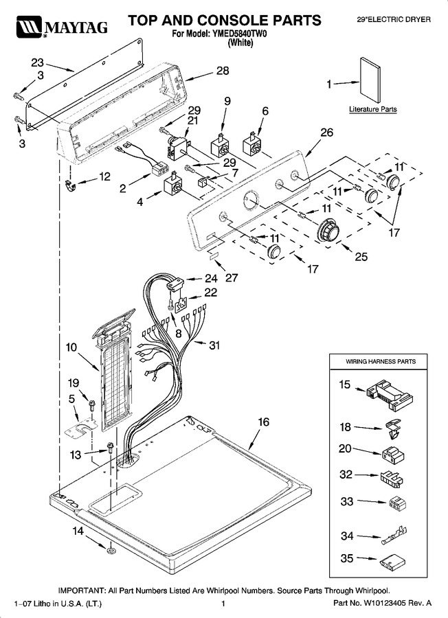 Diagram for YMED5840TW0