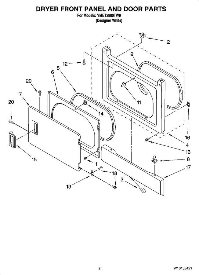 Diagram for YMET3800TW0