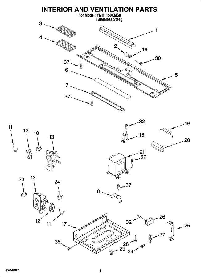 Diagram for YMH1150XMS0