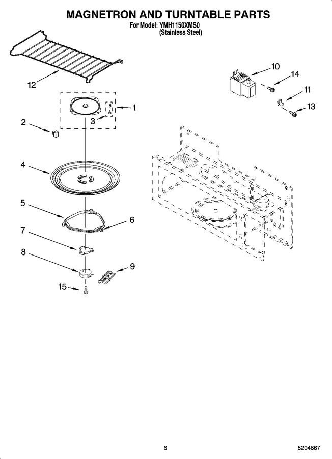 Diagram for YMH1150XMS0