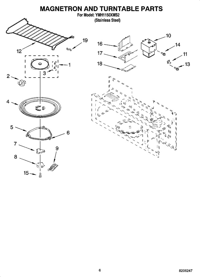 Diagram for YMH1150XMS2