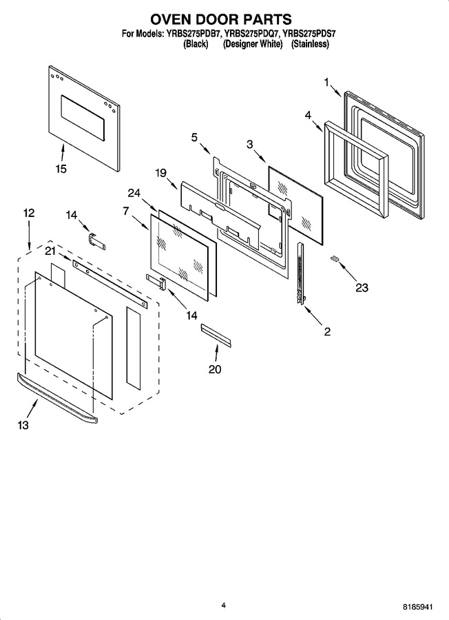 Diagram for YRBS275PDS7