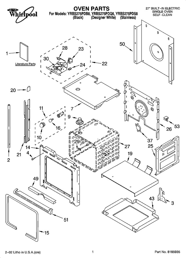 Diagram for YRBS275PDQ8