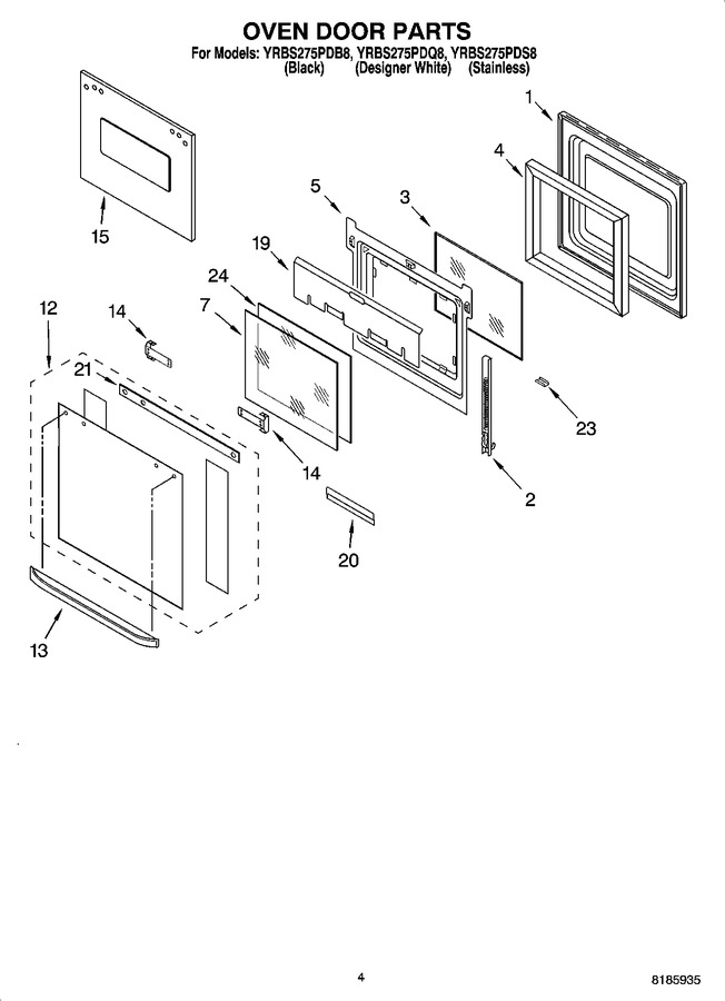 Diagram for YRBS275PDQ8