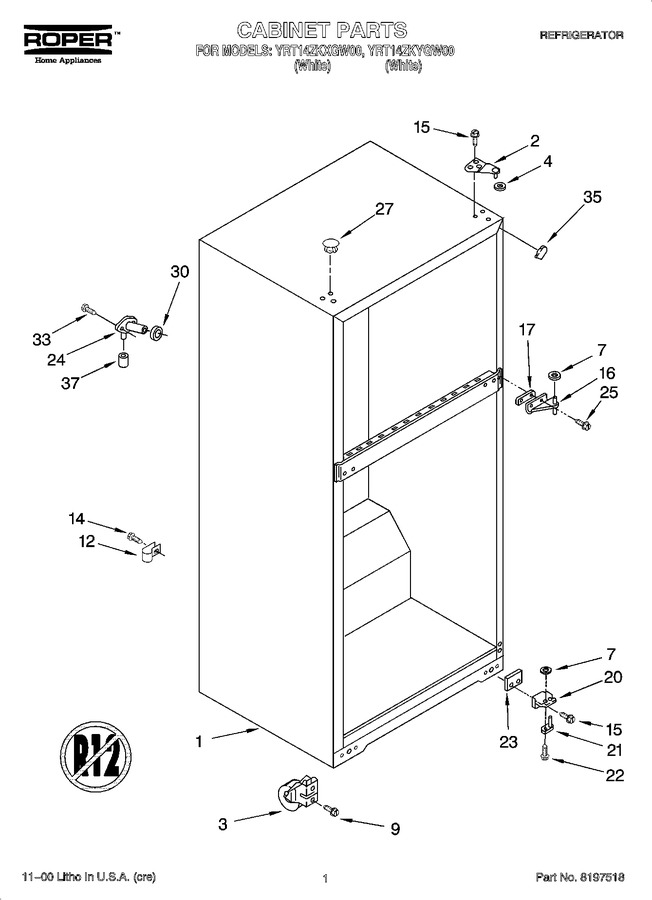 Diagram for YRT14ZKXGW00