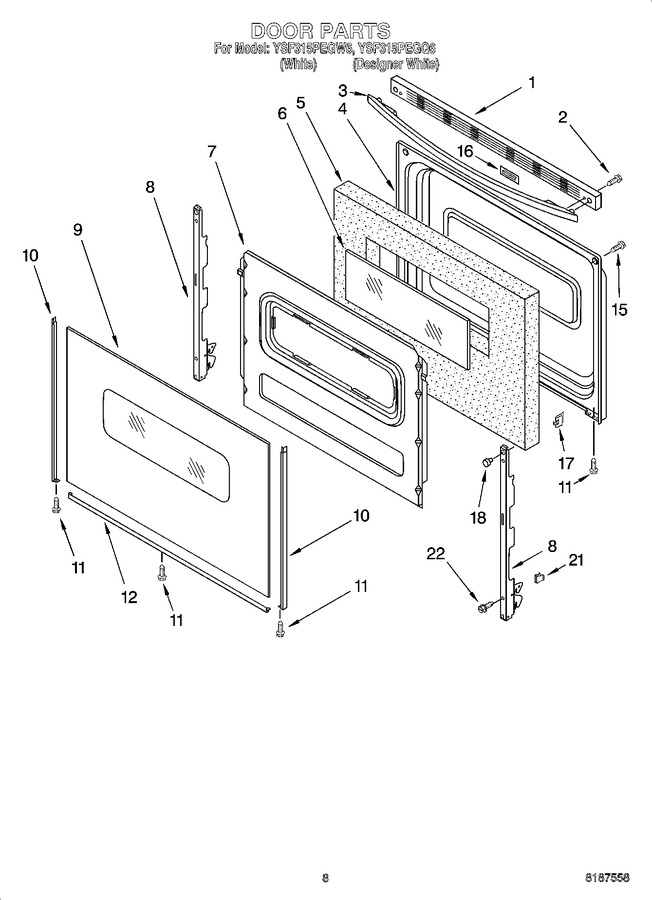 Diagram for YSF315PEGW6