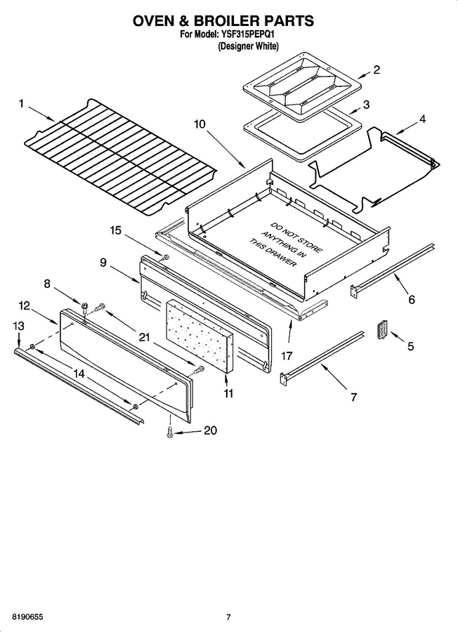 Diagram for YSF315PEPQ1
