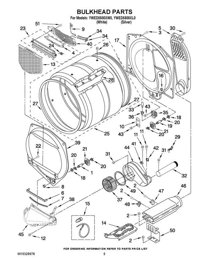 Diagram for YWED5500XL0