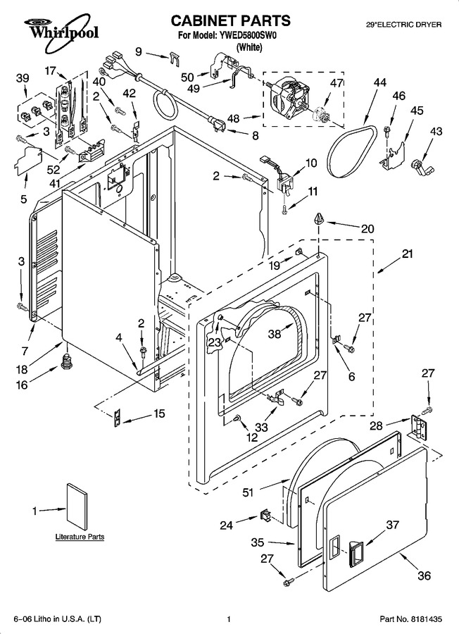 Diagram for YWED5800SW0
