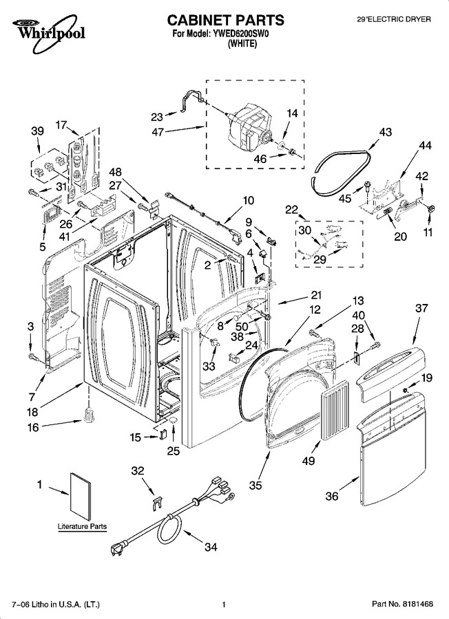 Diagram for YWED6200SW0
