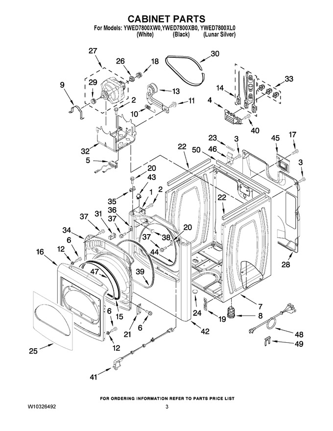 Diagram for YWED7800XB0