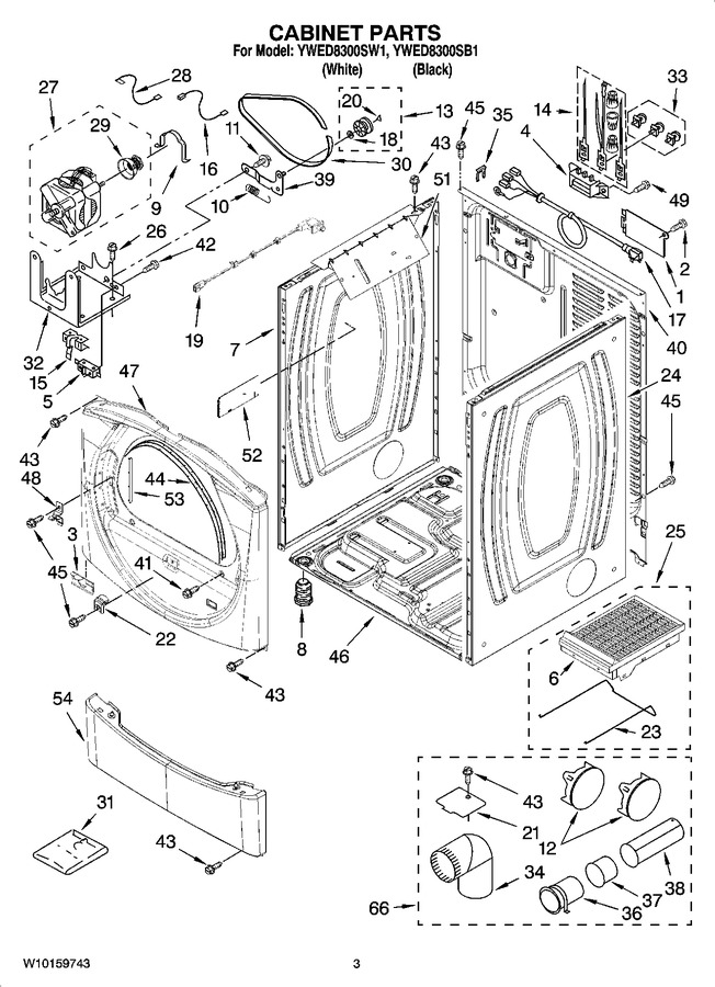 Diagram for YWED8300SW1