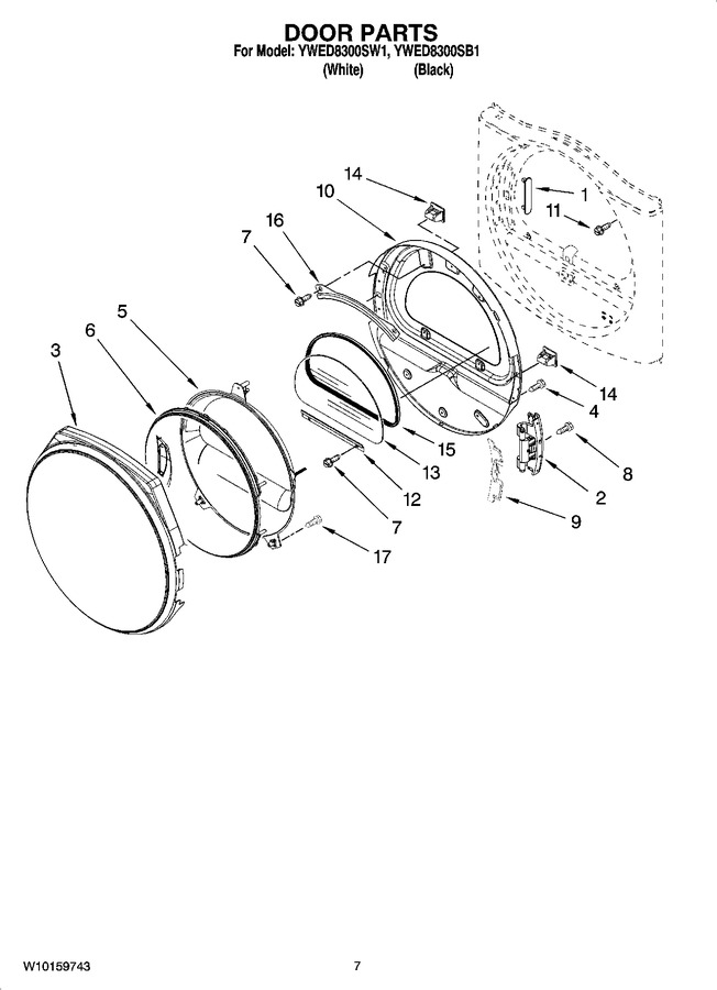 Diagram for YWED8300SW1