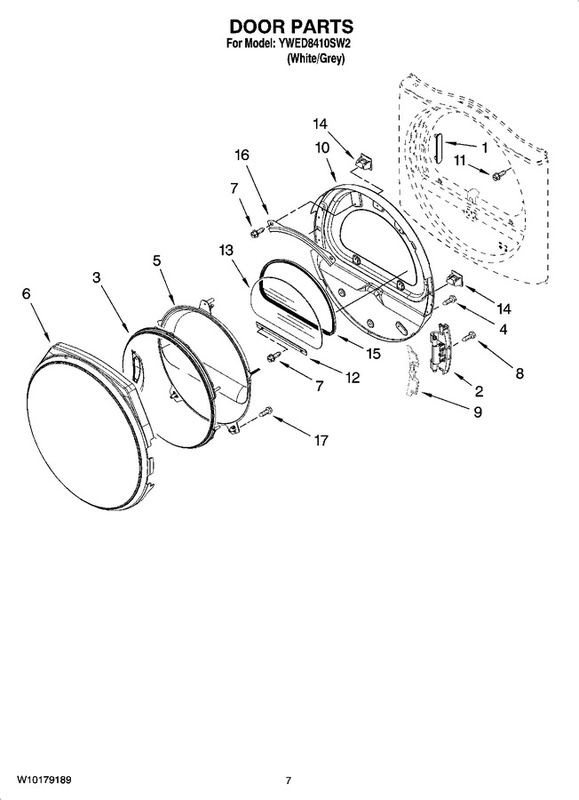 Diagram for YWED8410SW2