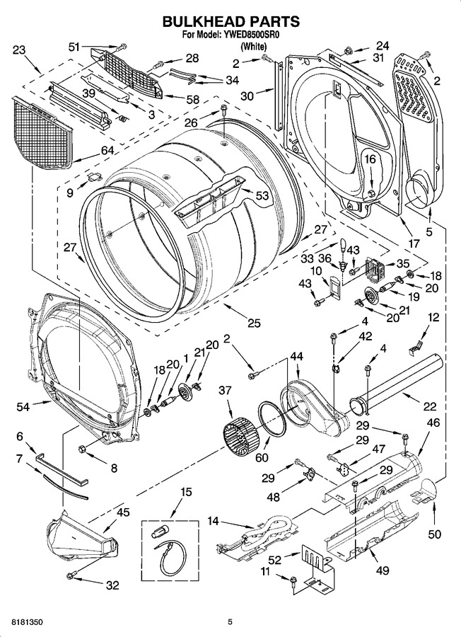 Diagram for YWED8500SR0