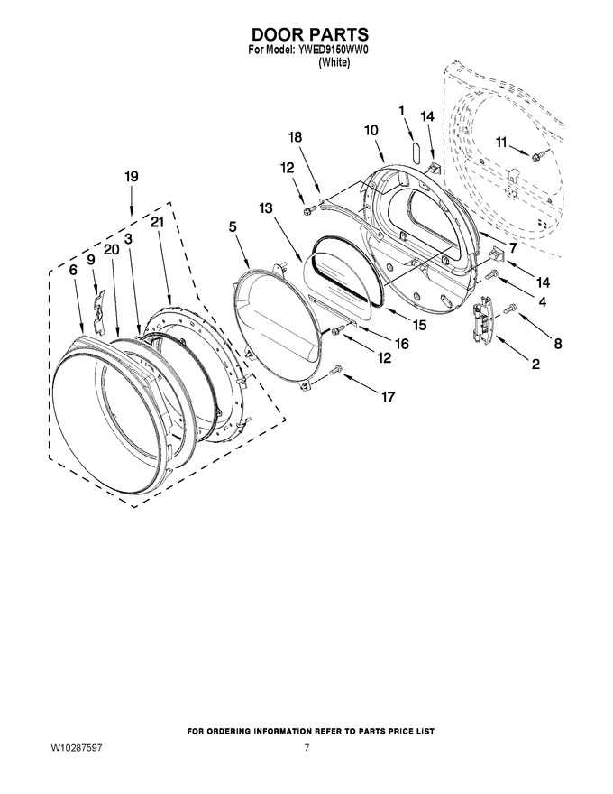 Diagram for YWED9150WW0