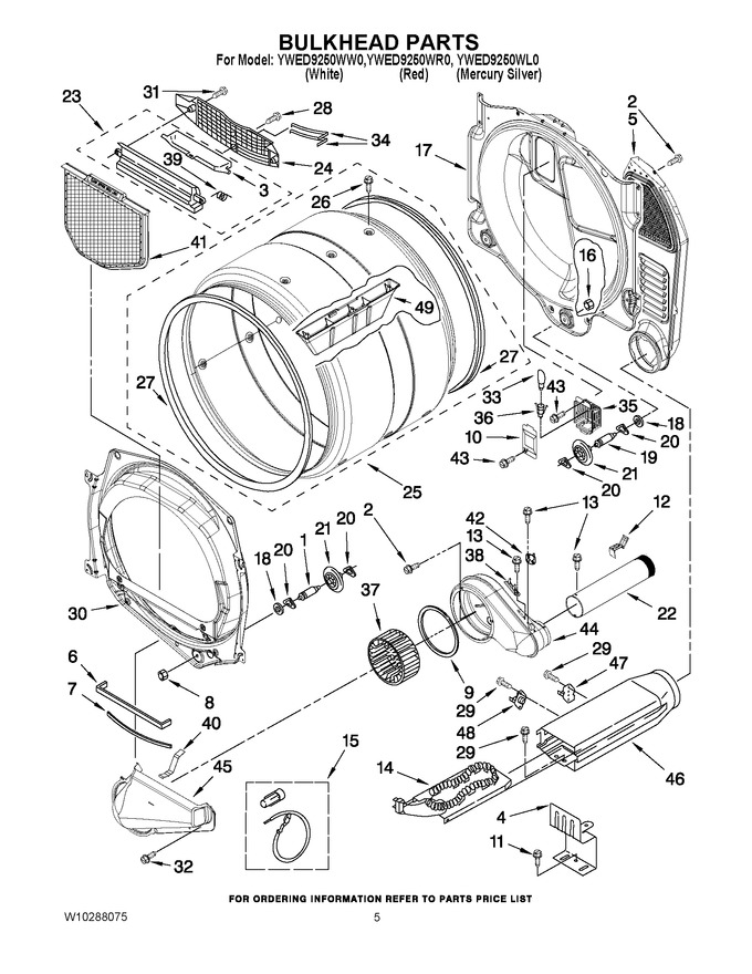 Diagram for YWED9250WR0
