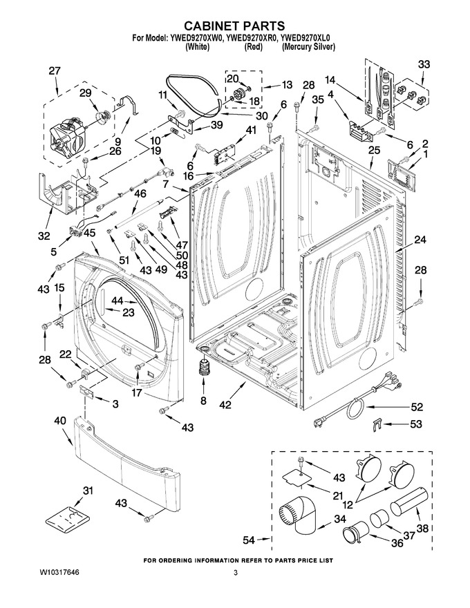 Diagram for YWED9270XL0