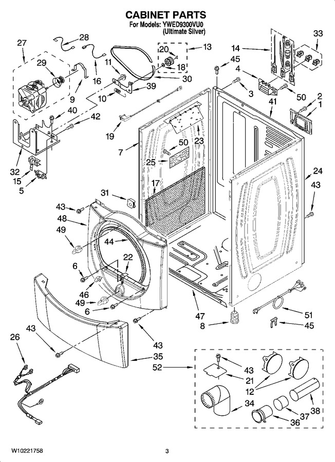 Diagram for YWED9300VU0