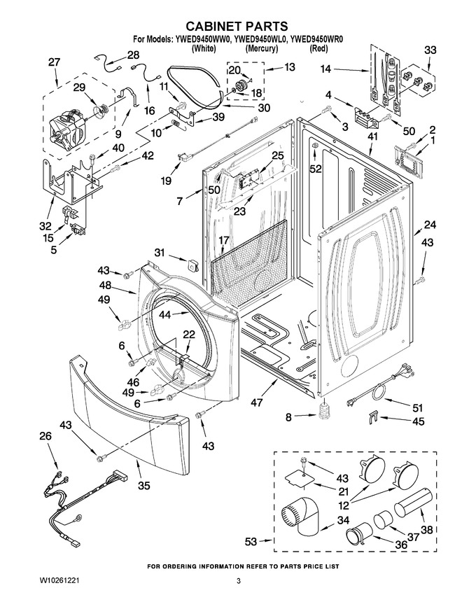 Diagram for YWED9450WW0