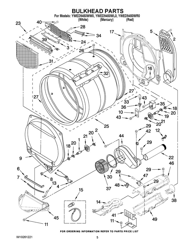 Diagram for YWED9450WR0