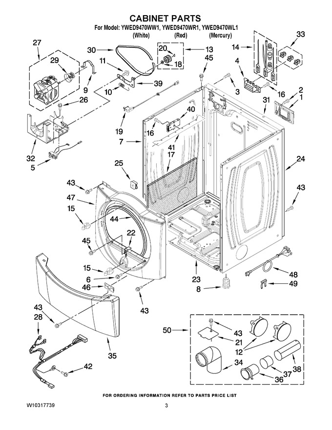 Diagram for YWED9470WW1