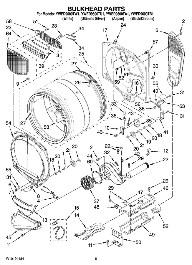 Diagram for YWED9600TB1