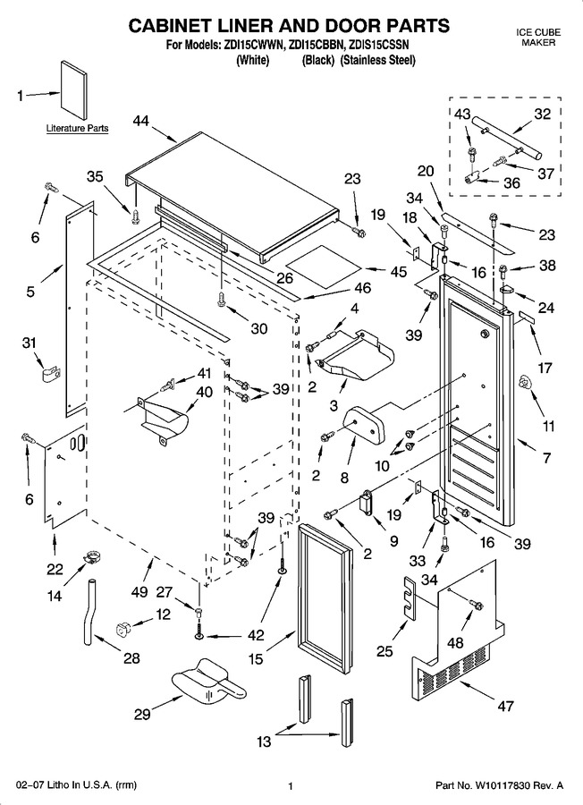 Diagram for ZDI15CWWN