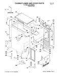 Diagram for 01 - Cabinet Liner And Door Parts
