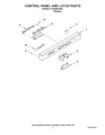 Diagram for 02 - Control Panel And Latch Parts