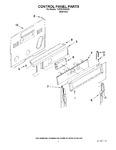 Diagram for 03 - Control Panel Parts
