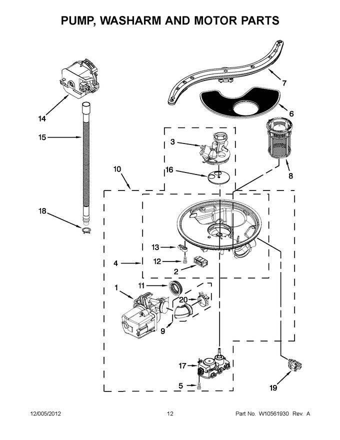 Diagram for KUDE60FXWH5