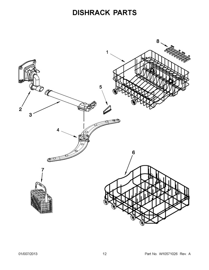 Diagram for WDF550SAAW0