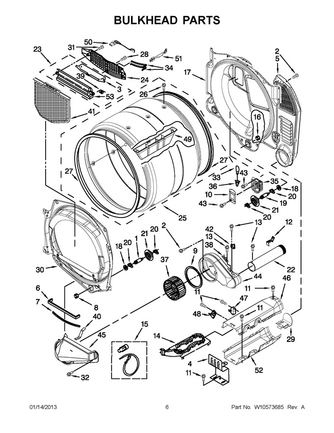 Diagram for WED9151YW1
