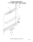 Diagram for 03 - Control Panel Parts